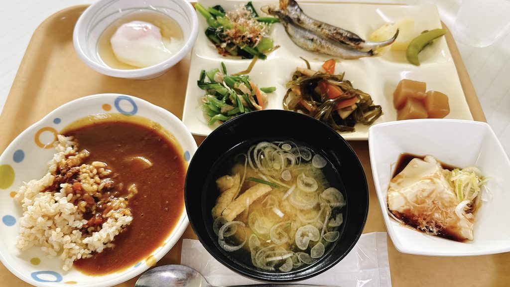 玉川温泉の朝食（2泊目）
