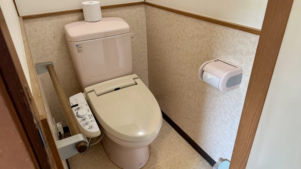 清流荘 客室のトイレ